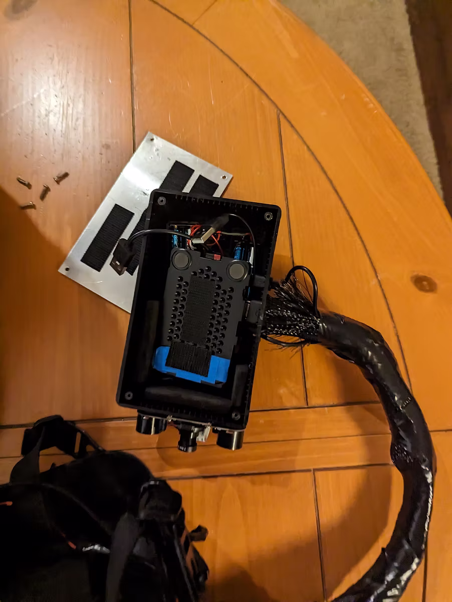 Camera mounted on helmet side