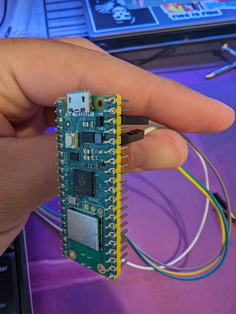 Raspberry Pi Pico testing setup