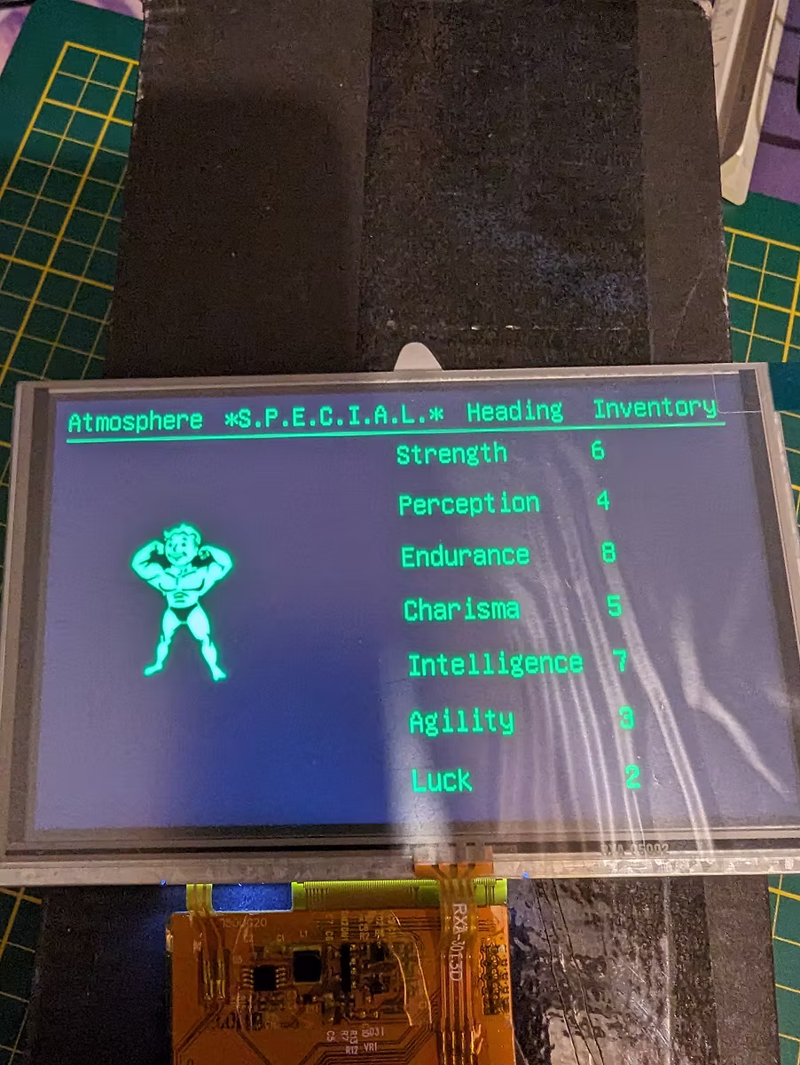SPECIAL screen from Fallout game